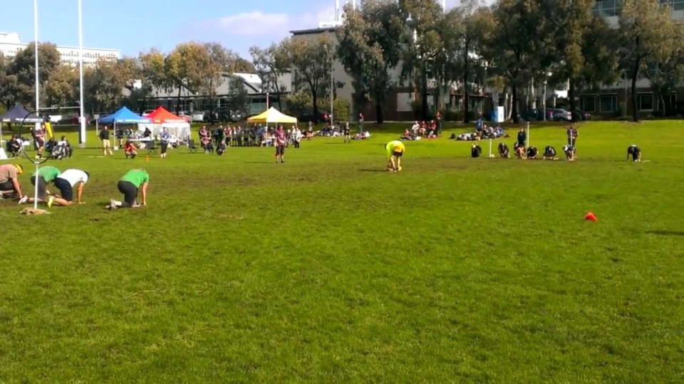 Quidditch – Melbourne Mudbash 2013 – Game start